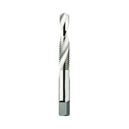 Morse Combination Drill and Tap, Spiral Flute, Series 2080, Metric, 0344 Dia x 1316 Drill, M10x15 Th 38626